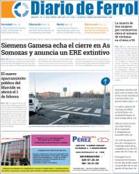 Portada de Diario de Ferrol (Espagne)