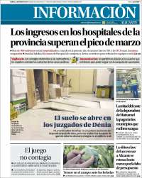 Portada de Diario Información (Espagne)