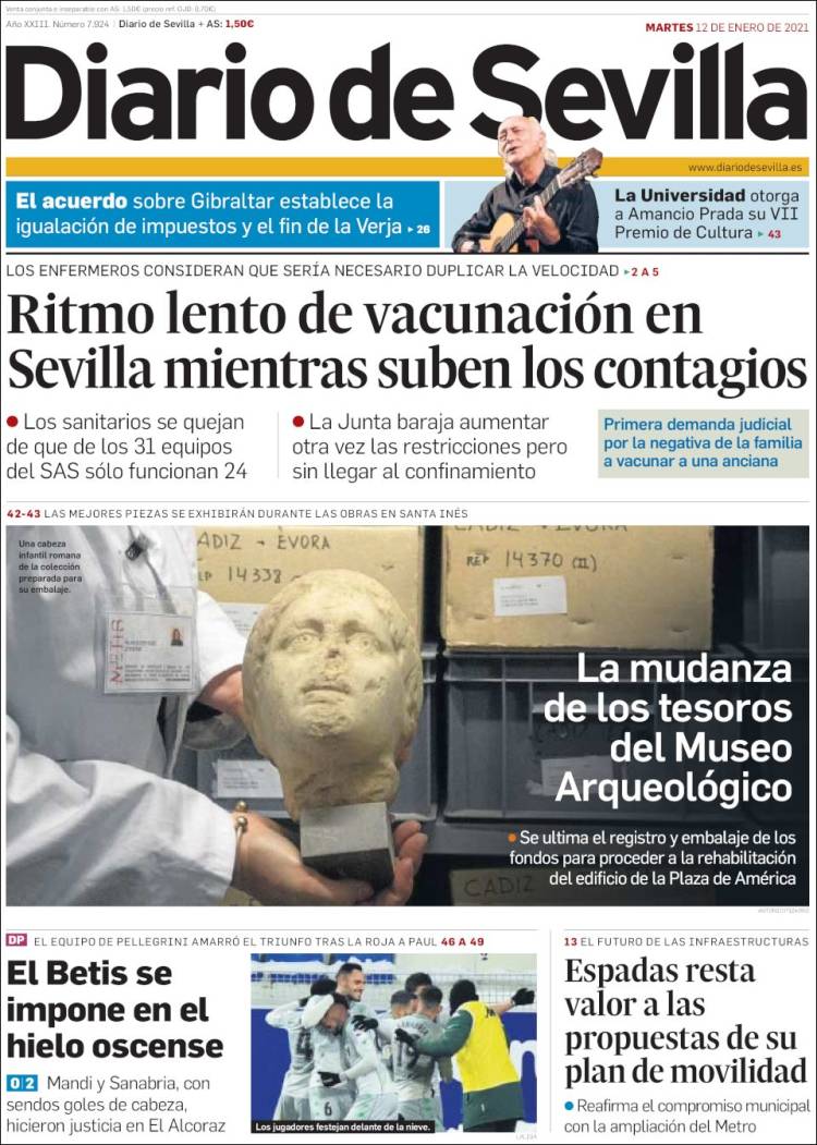 Portada de Diario de Sevilla (Espagne)