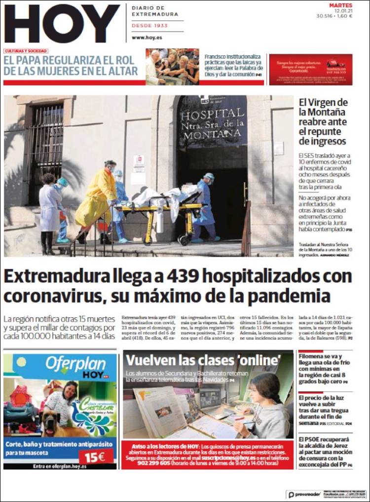 Portada de Hoy - Badajoz (Espagne)