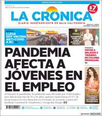 Portada de La Crónica de Baja California (Mexique)