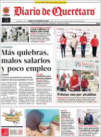 Portada de Diario de Querétaro (Mexique)