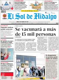 Portada de El Sol de Hidalgo (Mexico)