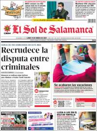 Portada de El Sol de Salamanca (México)