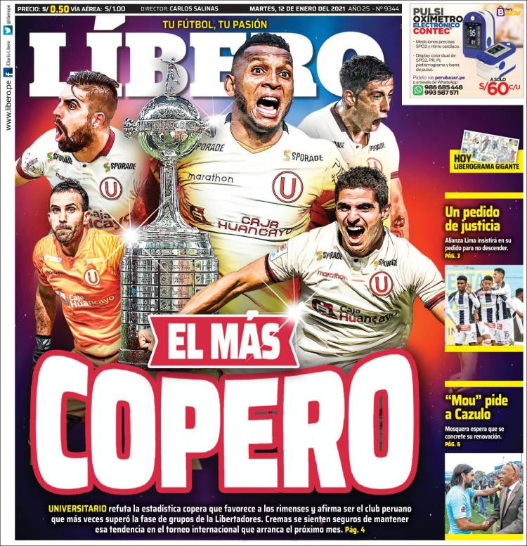 Portada de Líbero (Peru)