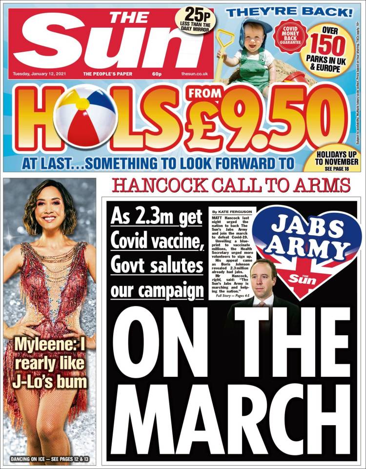 Portada de The Sun (Reino Unido)