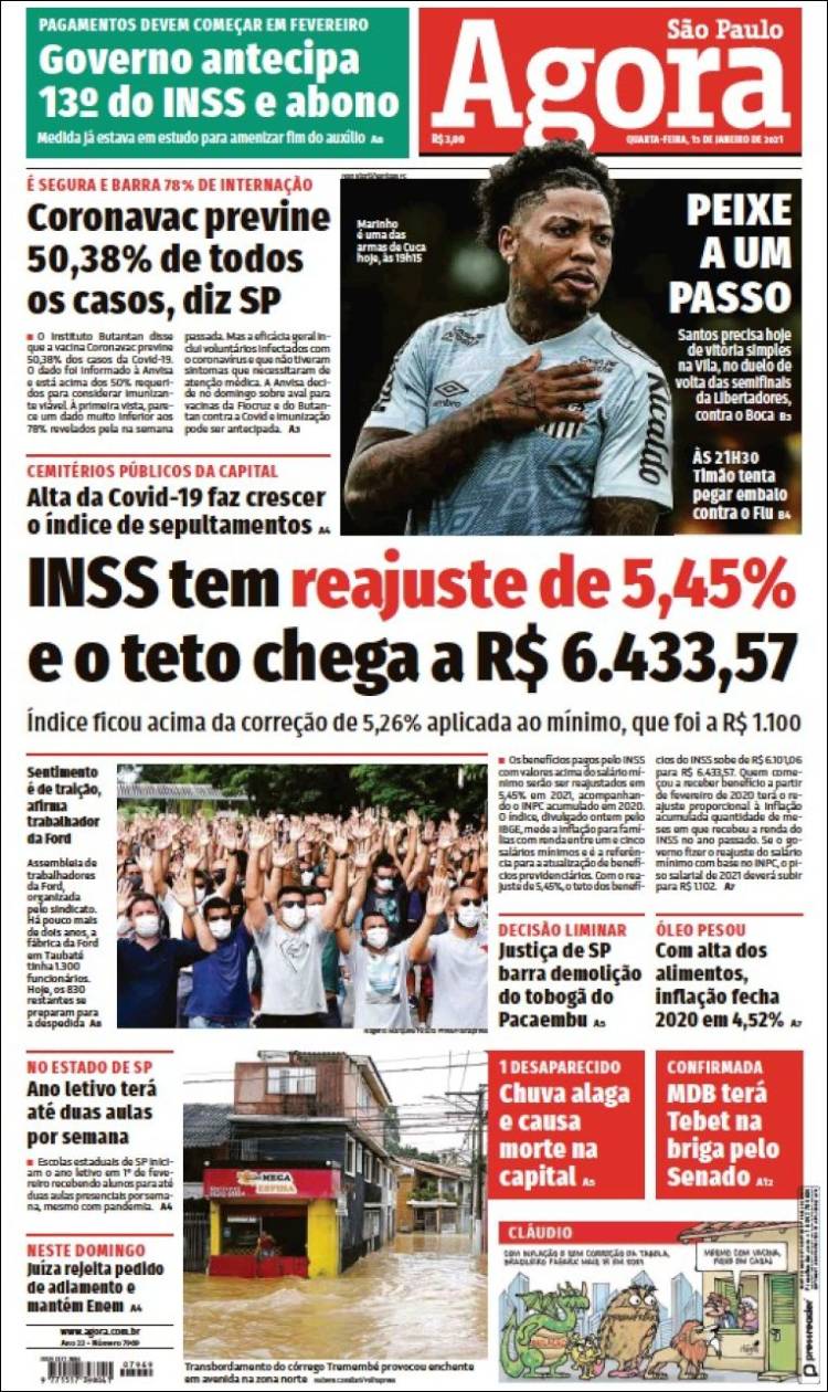 Portada de Jornal Agora (Brasil)