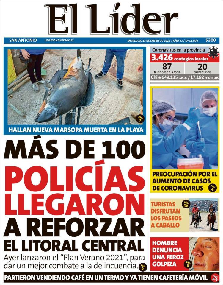 Portada de Lider de San Antonio (Chile)