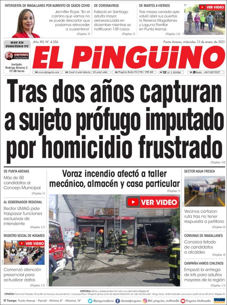 Portada de El Pingüino (Chile)