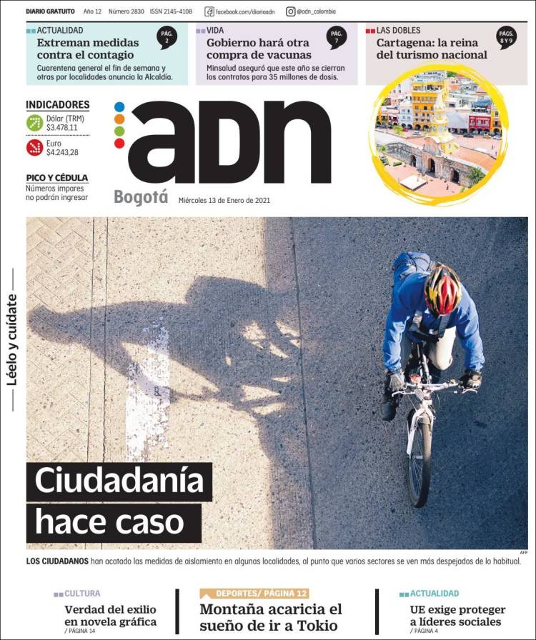 Portada de ADN - Bogotá (Colombia)