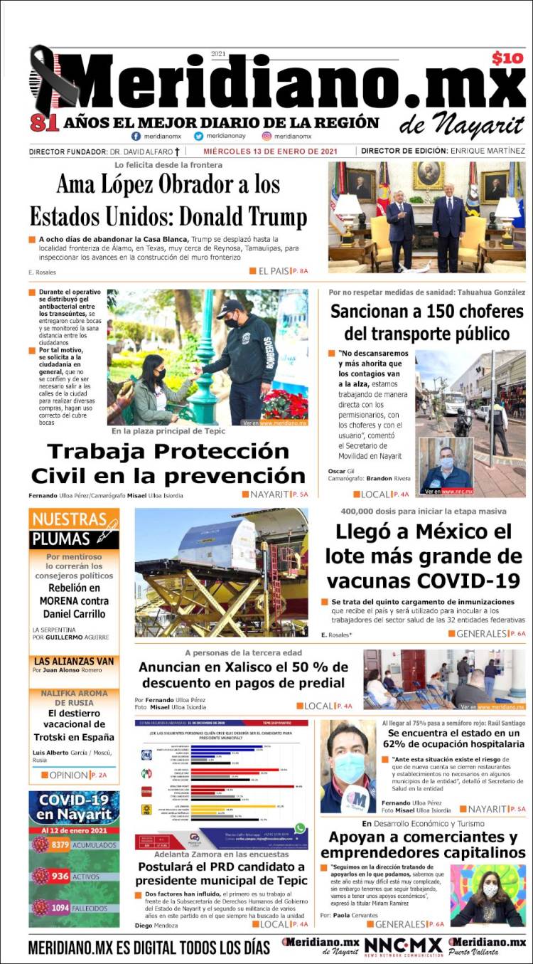 Portada de Meridiano (México)