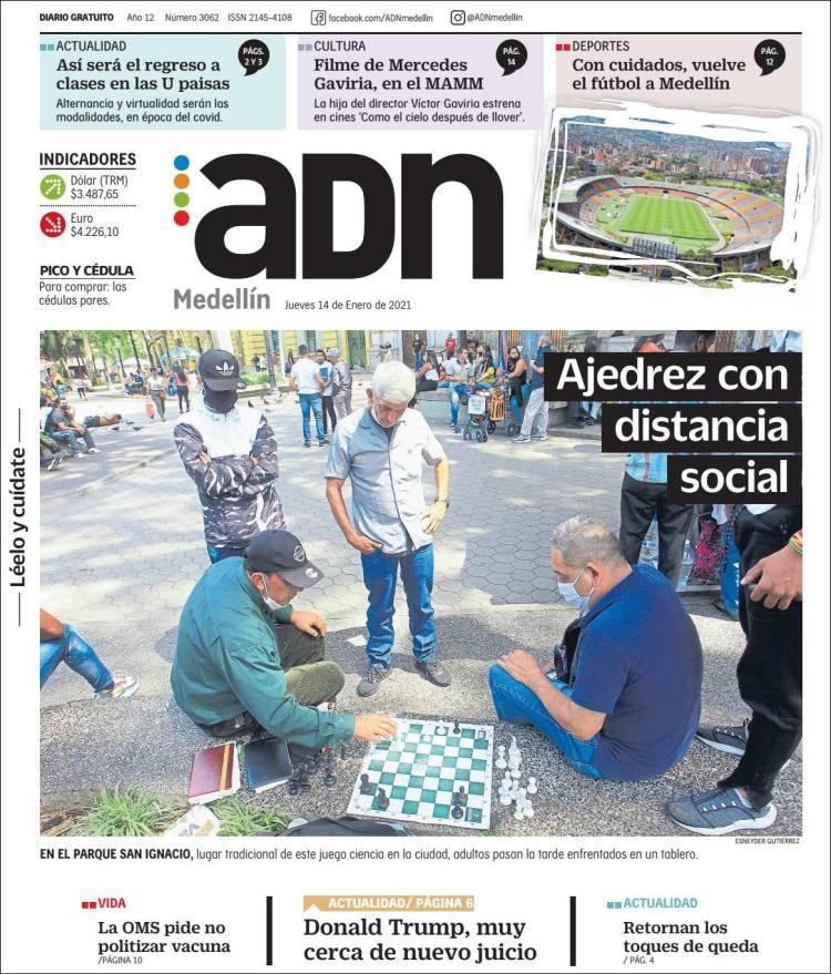 Portada de ADN - Medellín (Colombia)