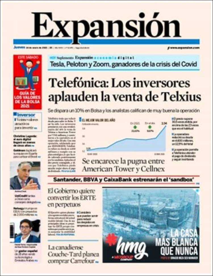 Portada de Expansión (Espa&ntilde;a)