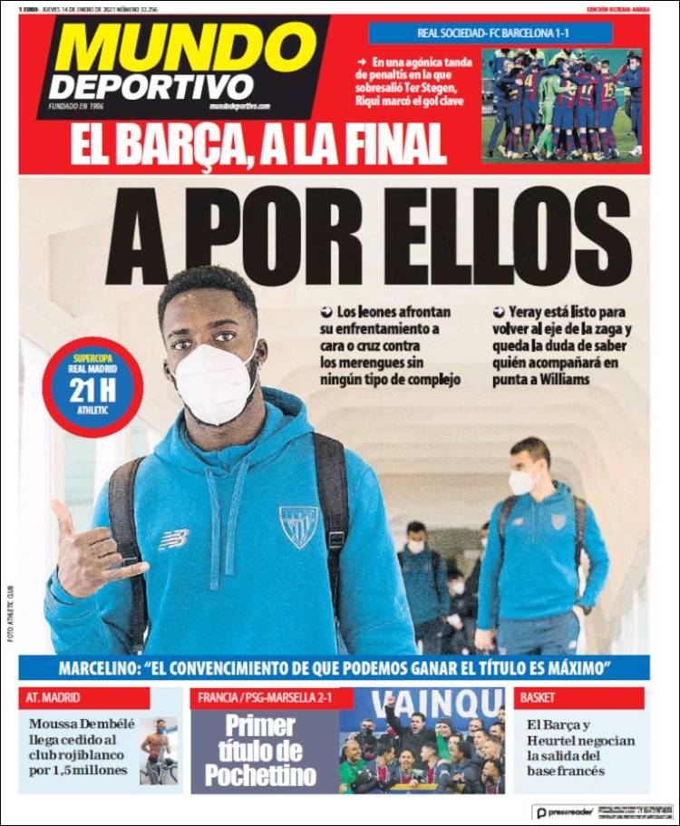 Portada de Mundo Deportivo Bizkaia (Espa&ntilde;a)