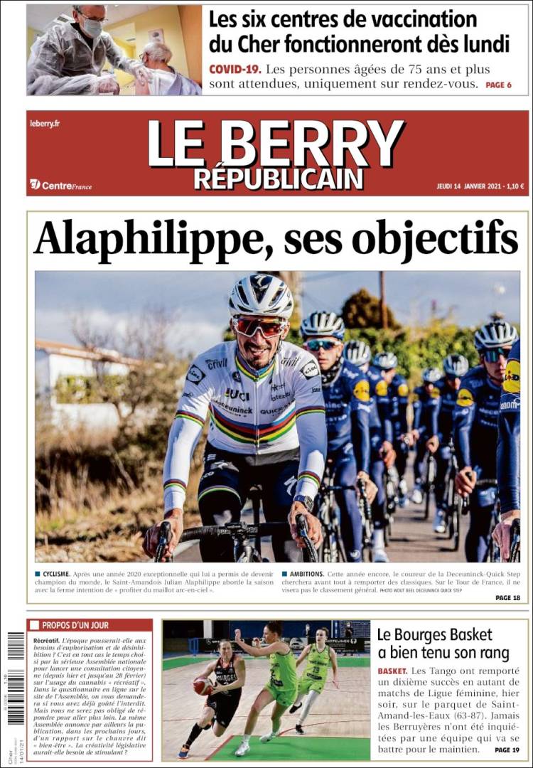 Portada de Berry Republicain (Francia)