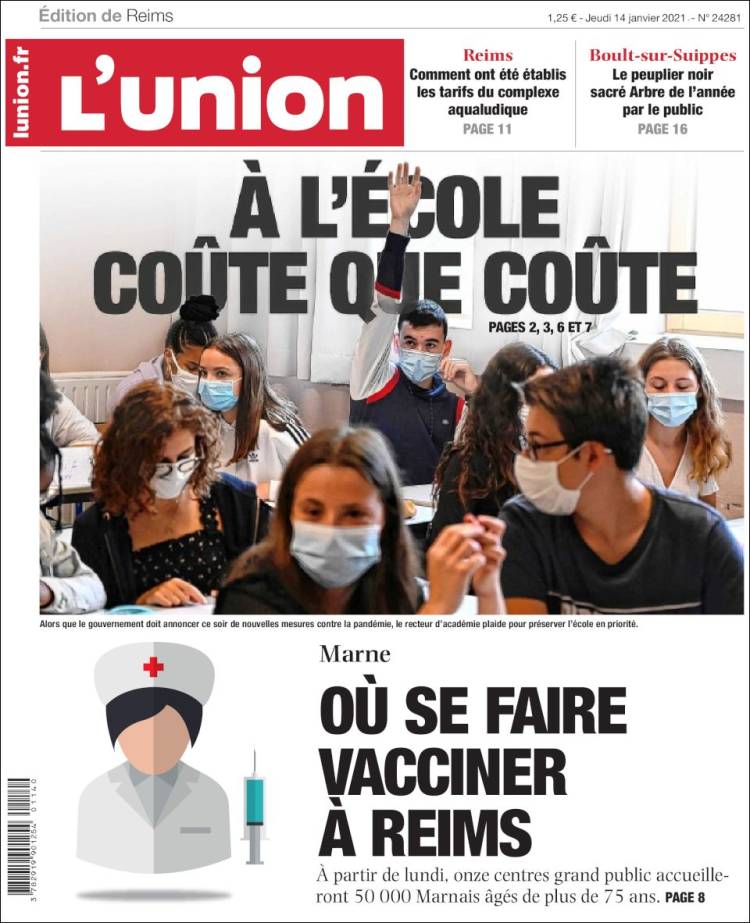 Portada de L'Union (Francia)