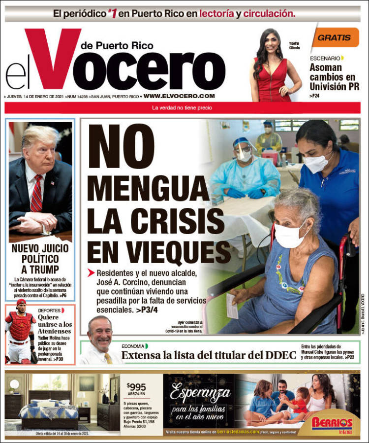 Portada de Vocero (Puerto Rico)