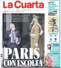 Portada de La Cuarta (Chile)