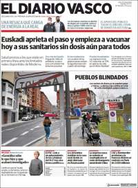 Portada de Diario Vasco (España)