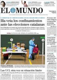 Portada de El Mundo (España)