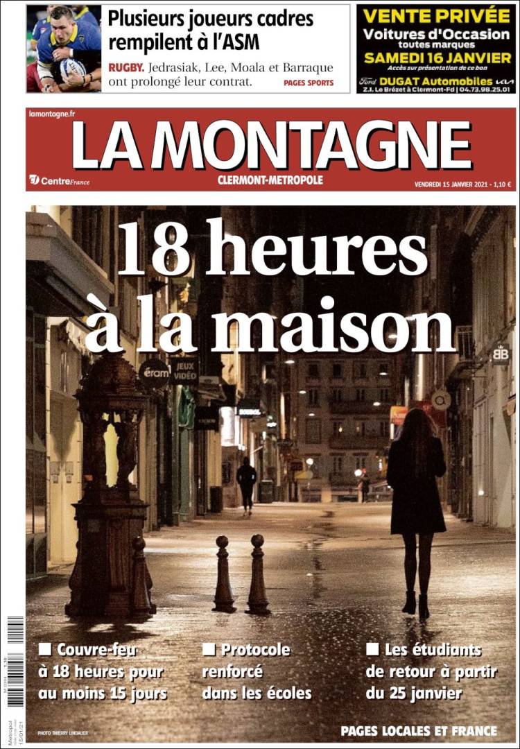 Portada de La Montagne (Francia)