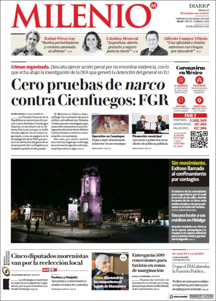 Portada de Milenio de Hidalgo (México)