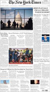 Portada de New York Times (États-Unis)