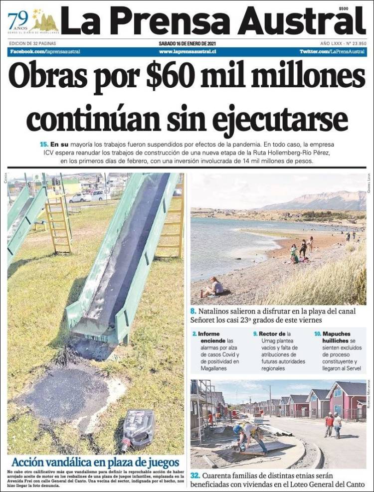 Portada de El Magallanes (Chile)