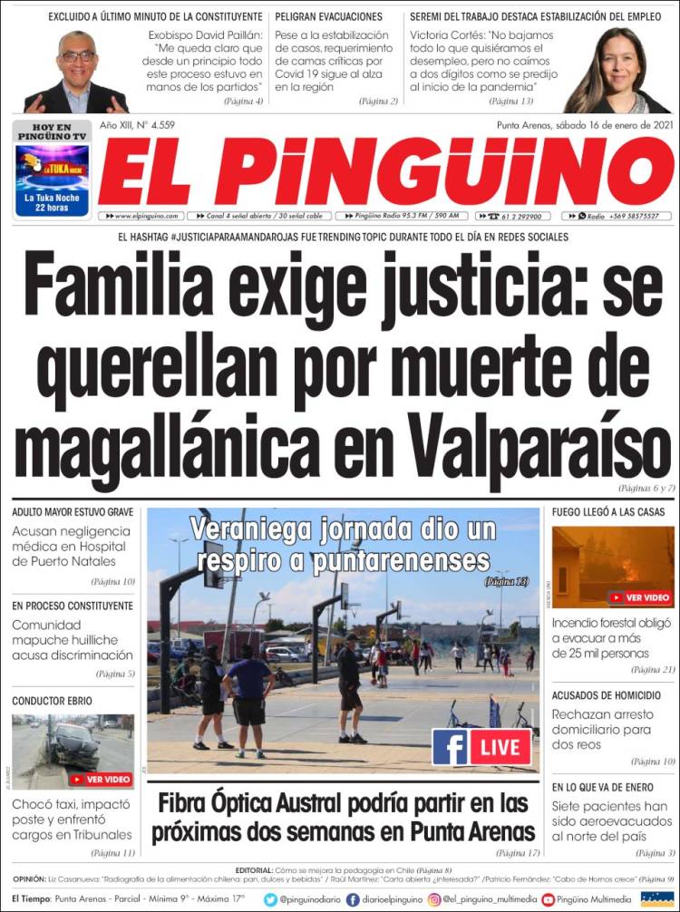 Portada de El Pingüino (Chile)