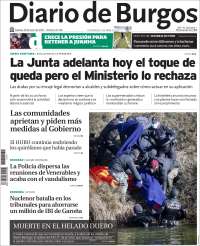 Portada de Diario de Burgos (España)