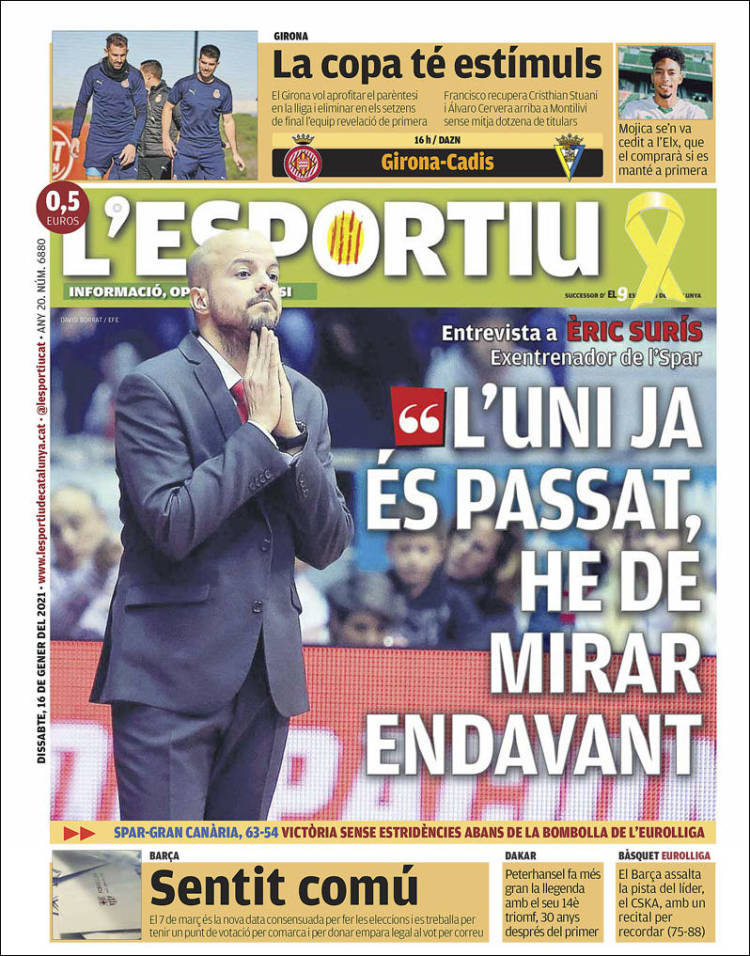 Portada de L'Esportiu : Girona (España)