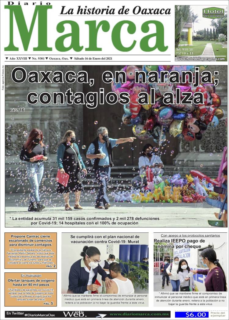 Portada de Diario Marca (México)