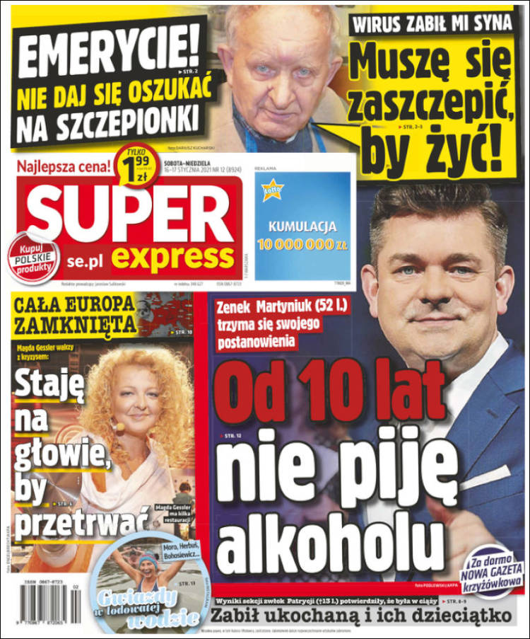 Portada de Super Express (Polonia)