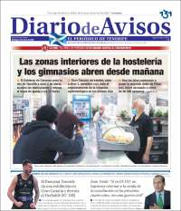 Portada de Diarios de Avisos (España)