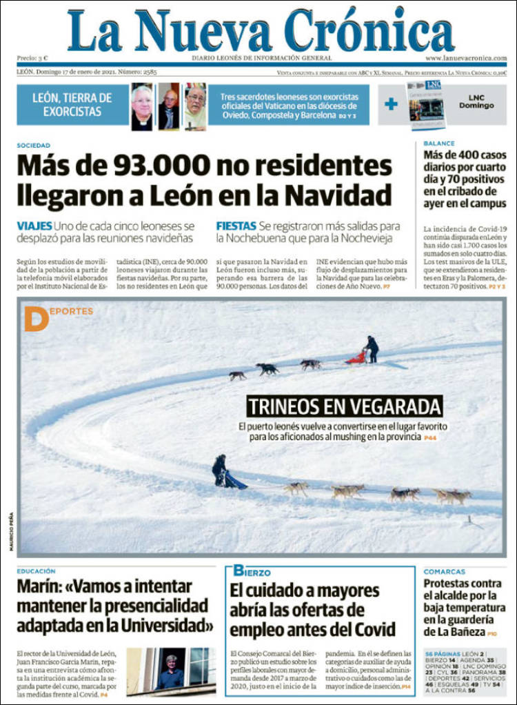 Portada de La Nueva Crónica (España)
