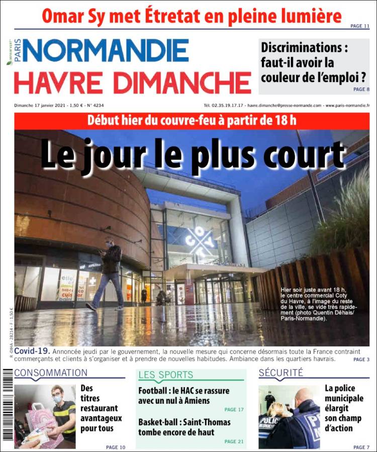 Portada de Le Havre Libre (Francia)