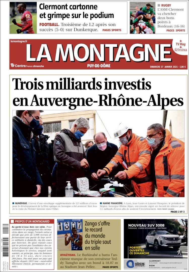 Portada de La Montagne (Francia)