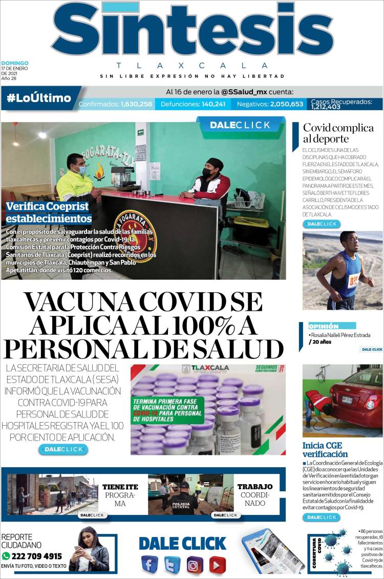Portada de Síntesis de Tlaxcala (México)