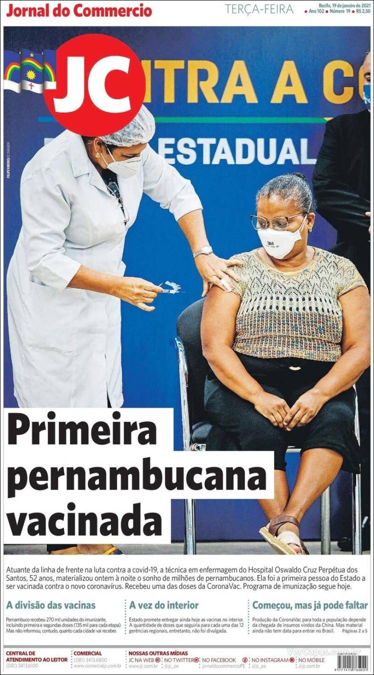 Portada de Jornal do Comércio (Brasil)