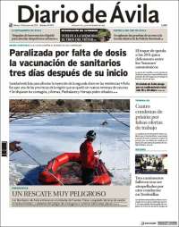 Portada de Diario de Ávila (España)