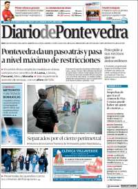 Portada de Diario de Pontevedra (España)