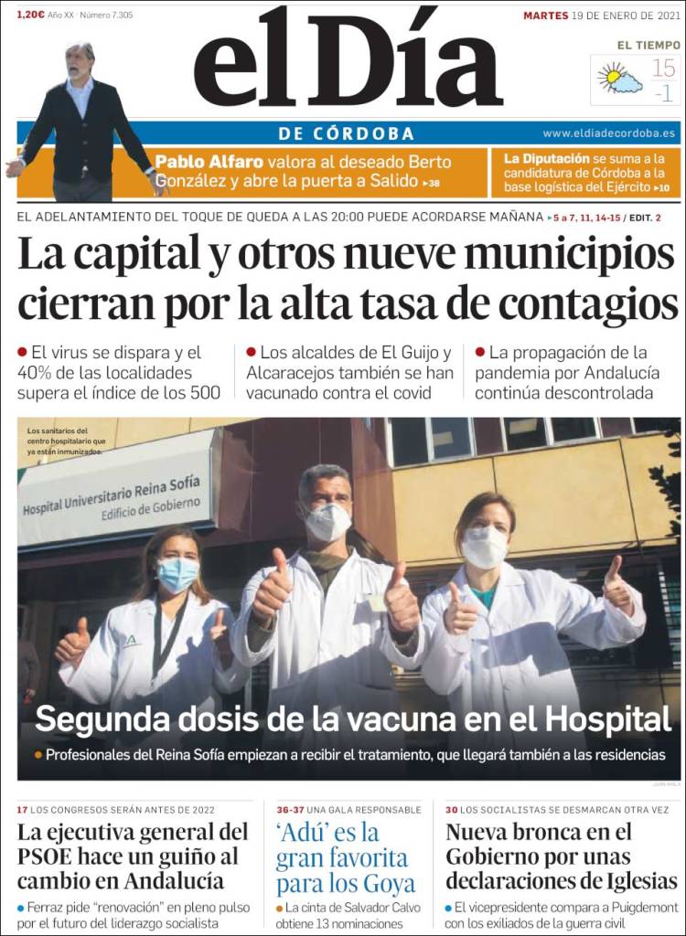 Portada de El Día de Córdoba (Spain)