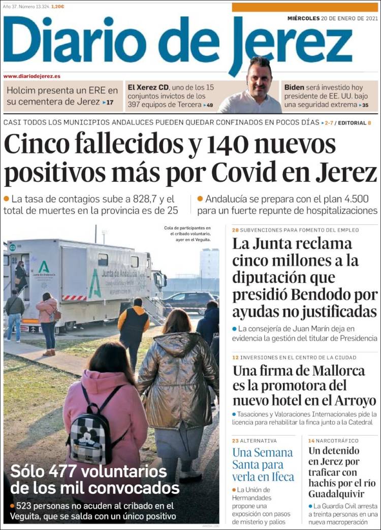 Portada de Diario de Jerez (España)