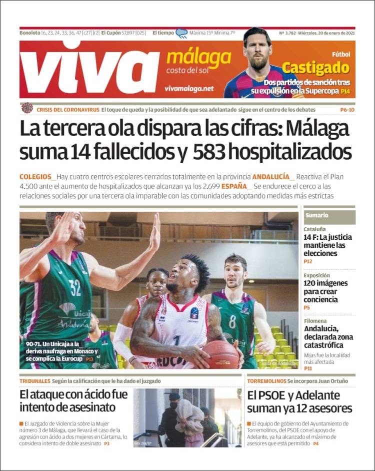 Portada de Viva Málaga (España)