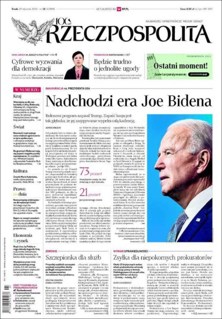 Portada de Rzeczpospolita (Polonia)