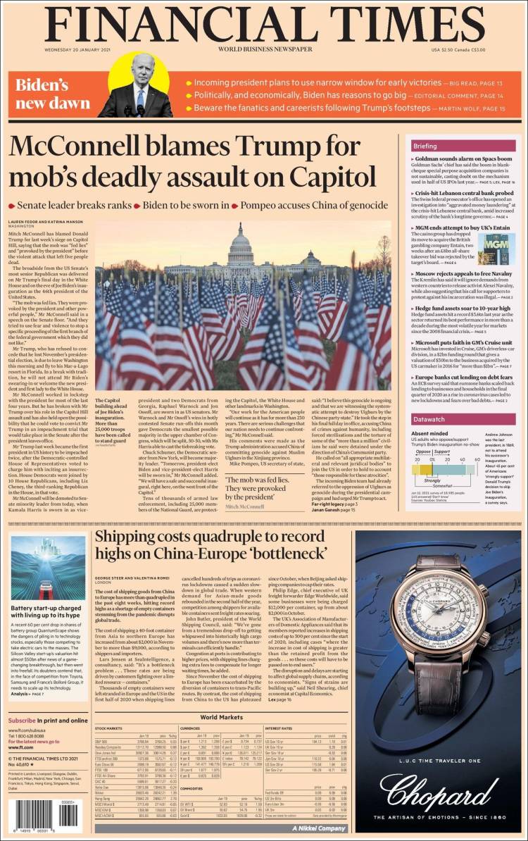 Portada de Financial Times - USA (USA)