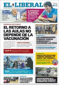 Portada de Diario El Liberal (Argentina)