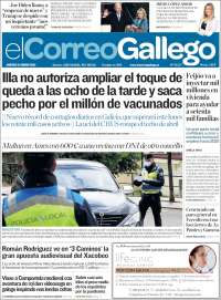 Portada de El Correo Gallego (España)