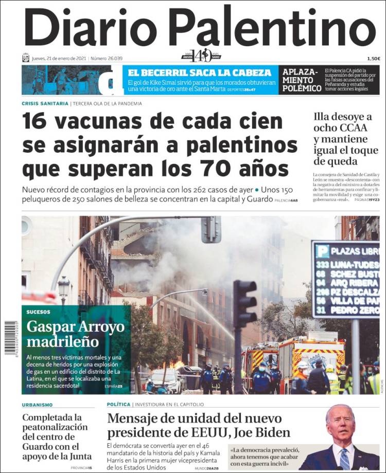 Portada de Diario Palentino (España)