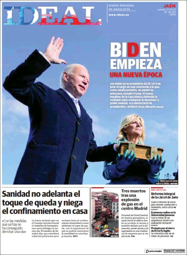 Portada de El Ideal de Jaén (España)